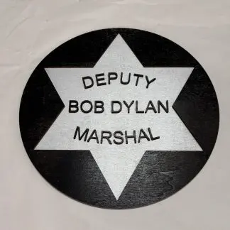 Bob Dylan wall plaque, 12 inch two‑layer MDF engraved music artwork