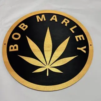 Bob Marley wall plaque, 12 inch two‑layer MDF engraved reggae music artwork