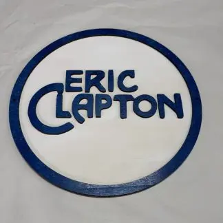 Eric Clapton wall plaque, 12 inch two‑layer MDF engraved music artwork