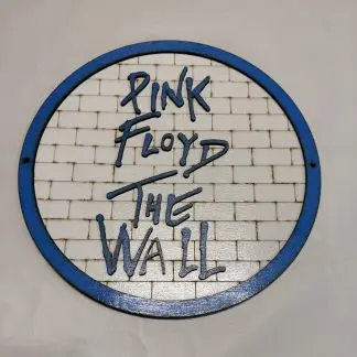 Front view of Pink Floyd The Wall wall plaque, 12 inch two‑layer MDF engraved artwork