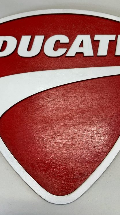Ducati Badge Wall Sign – Two‑Layer MDF Motorcycle Plaque | Boon Hill ...