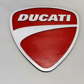 Ducati Shield Logo Plaque, Wall Art