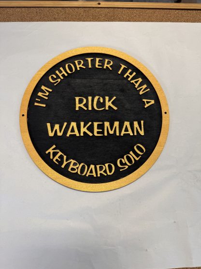 Rick Wakeman Plaque, in Acrylic