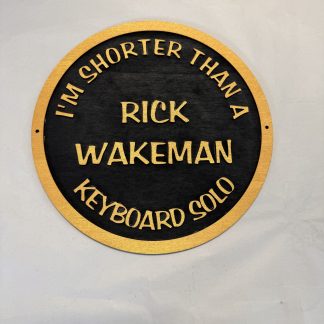 Rick Wakeman Plaque, in Acrylic