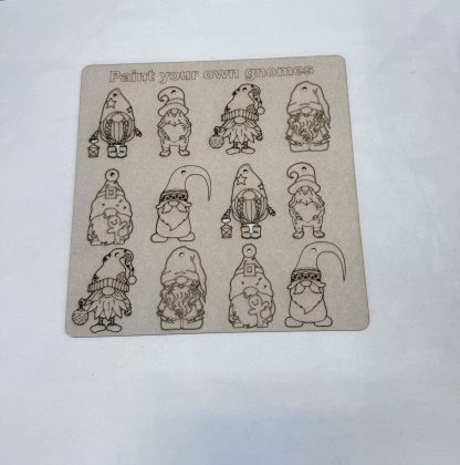 Christmas Gnomes, two sets of 6.