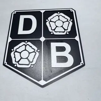 ront view of David Brown tractor wall art, 27.5 × 29.5 cm two‑layer MDF engraved farm machinery sign