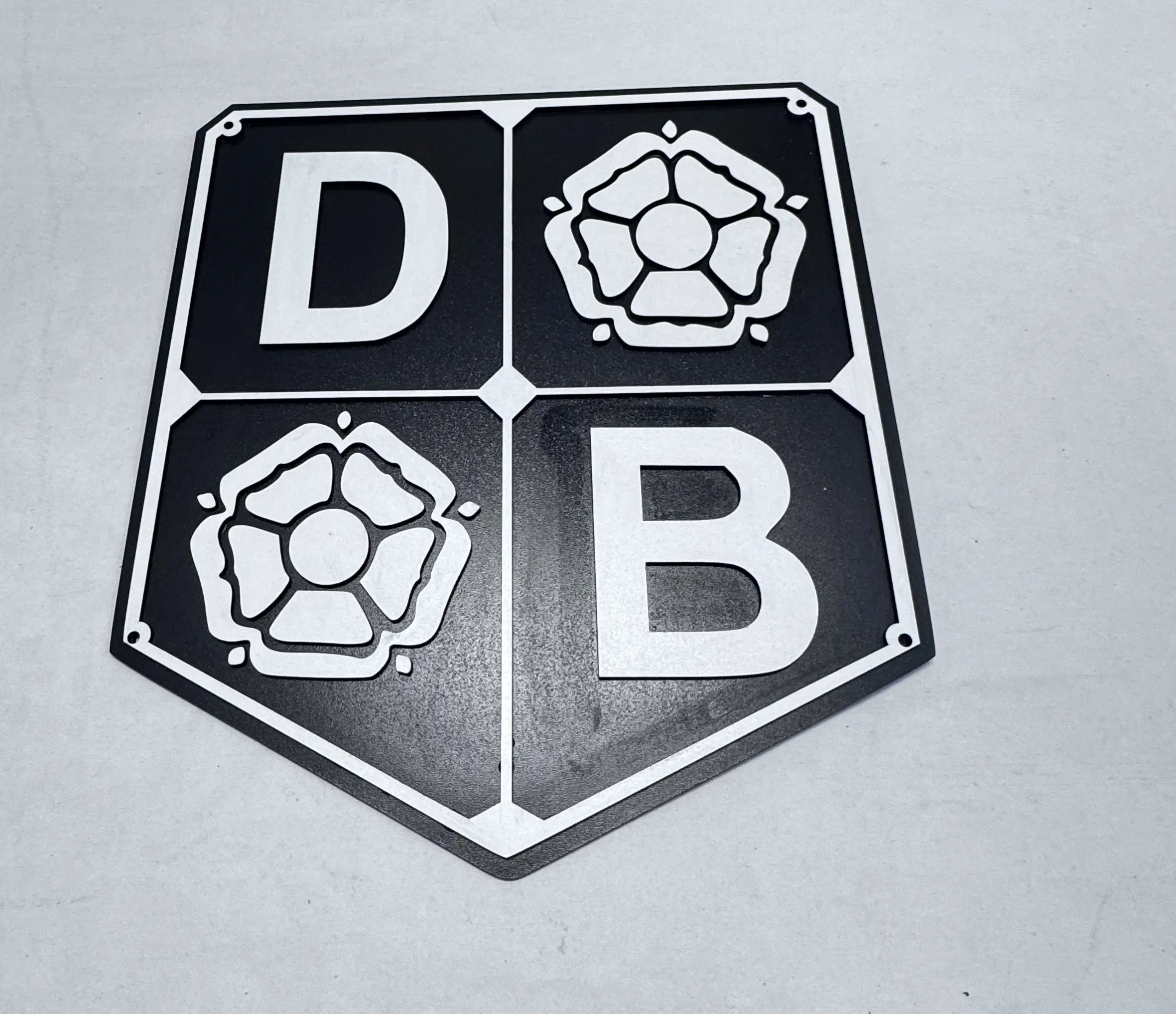 ront view of David Brown tractor wall art, 27.5 × 29.5 cm two‑layer MDF engraved farm machinery sign