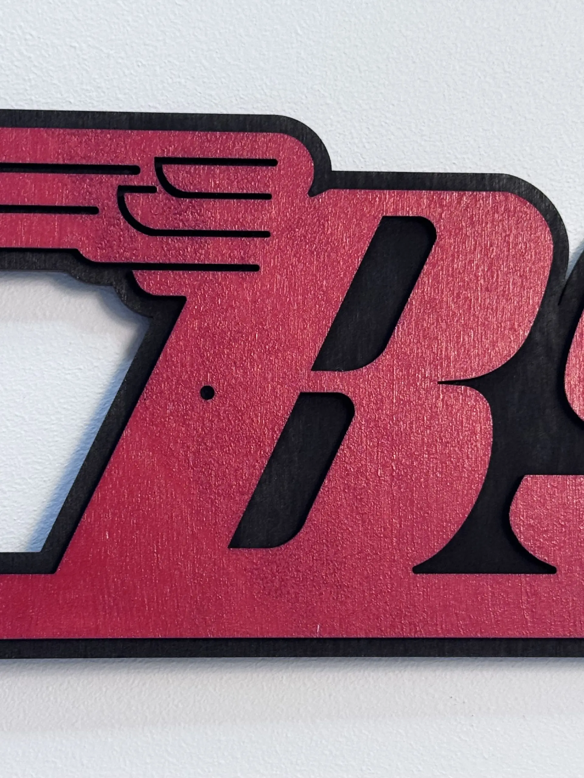 BSA Logo Sign – 39.5 × 12.5 cm Two‑Layer MDF Engraved Classic Motorbike Wall Art - Image 2