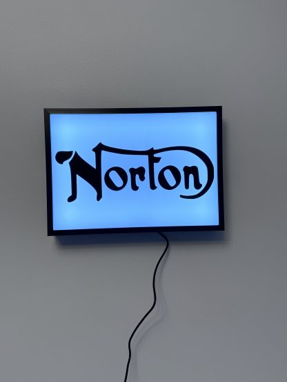 Norton Lightbox, Wall Art,  30cm x 21cm (A4)