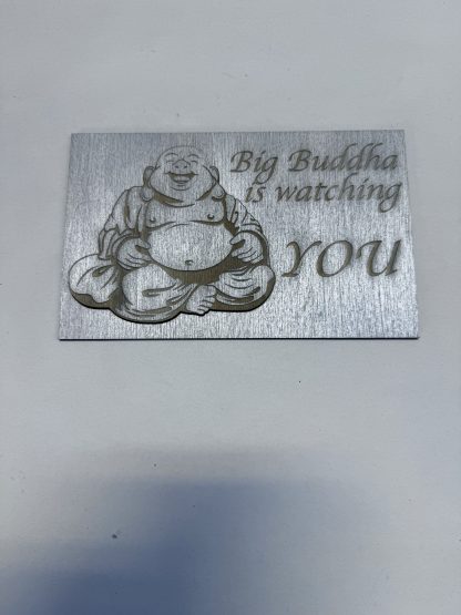 Big Buddha is watching you, Plaque