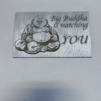 Big Buddha is watching you, Plaque