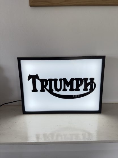 Triumph Lightbox, 30cm x 21cm (A4),  Wall Art