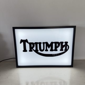 Triumph Heritage Motorcycle Illuminated Light Box — A4 Size