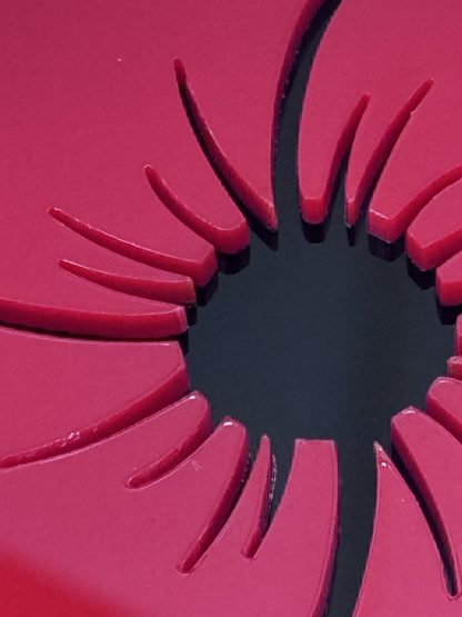 Acrylic Poppy, Red and Black - Image 2