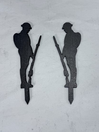 Least we Forget Sculpture, Small Sentry 01 with Stake