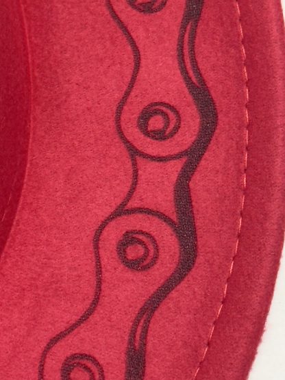 Fedora Hat with Bike Chain Engraveing. - Image 3