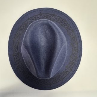 Fedora Hat with Celtic Ring (01) Engraveing.