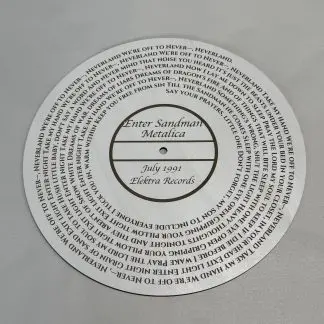 Enter Sandman – Engraved Plaque – Laser Cut – 29.5cm – Made in England