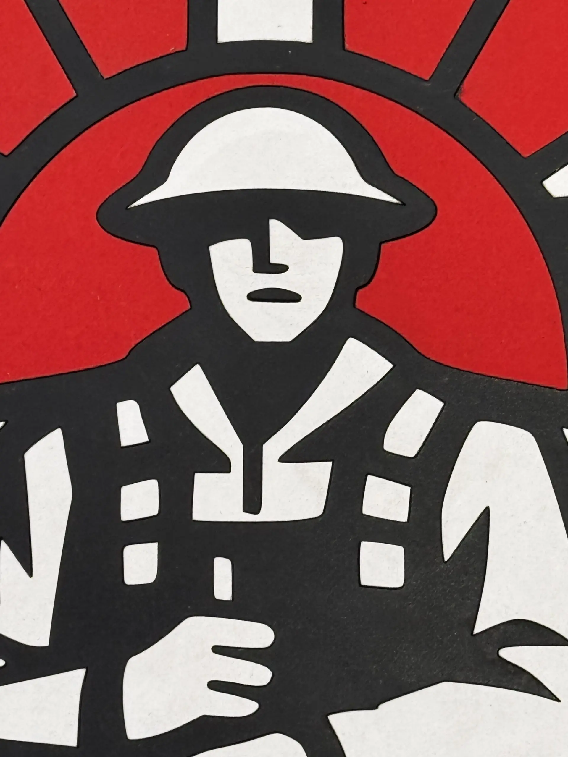 Lest We Forget Faux Stained‑Glass - Soldier Panel – A3 Size, Inlayed MDF Remembrance Wall Art - Image 2