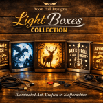 Light Box Collection featuring music and vehicle motifs