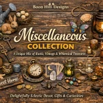 Miscellaious Collection featuring engraved acrylic motifs