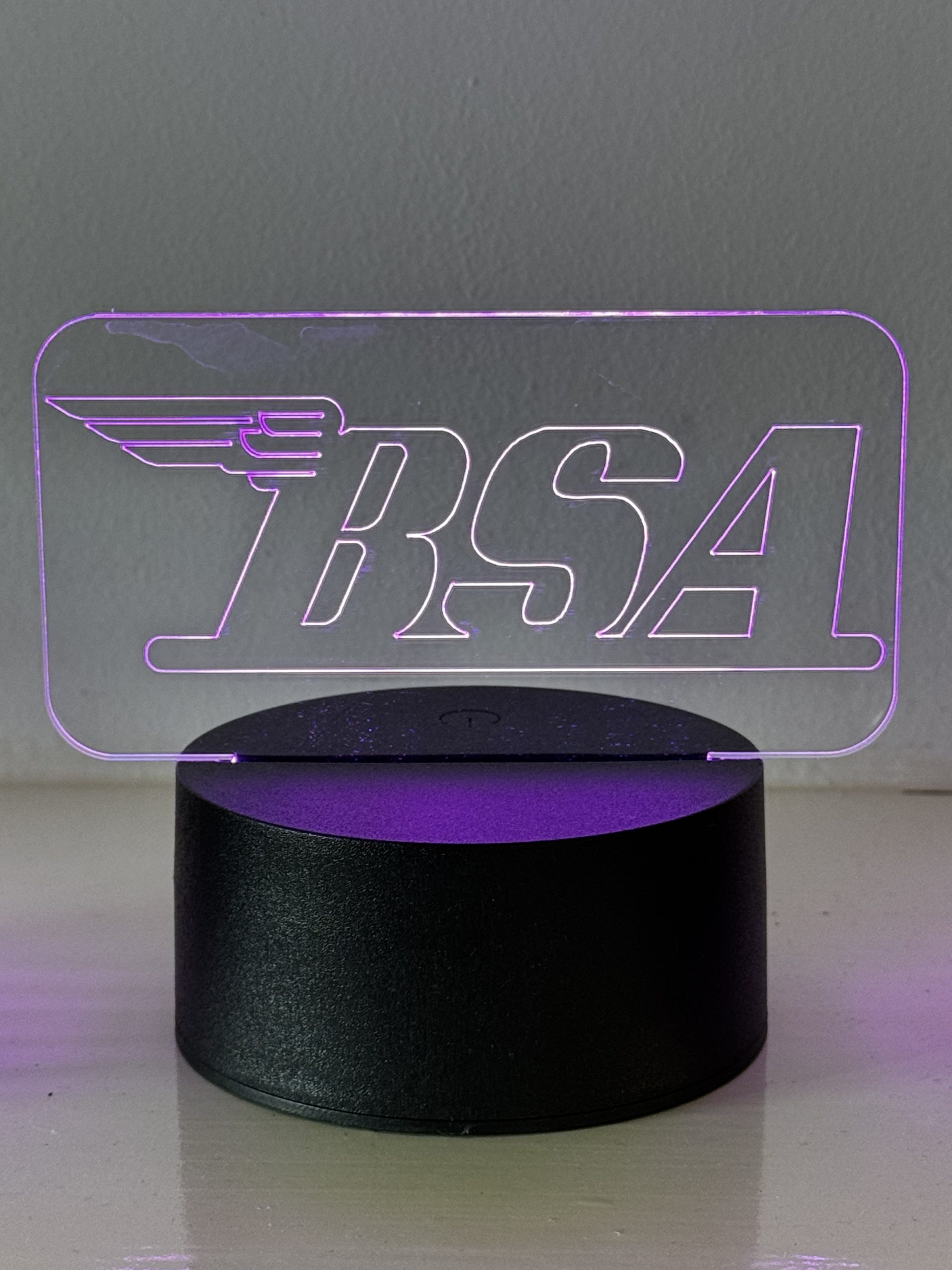 BSA Motorcycle LED - Night Light – 16‑Colour Lamp with Remote & USB | Boon Hill Designs