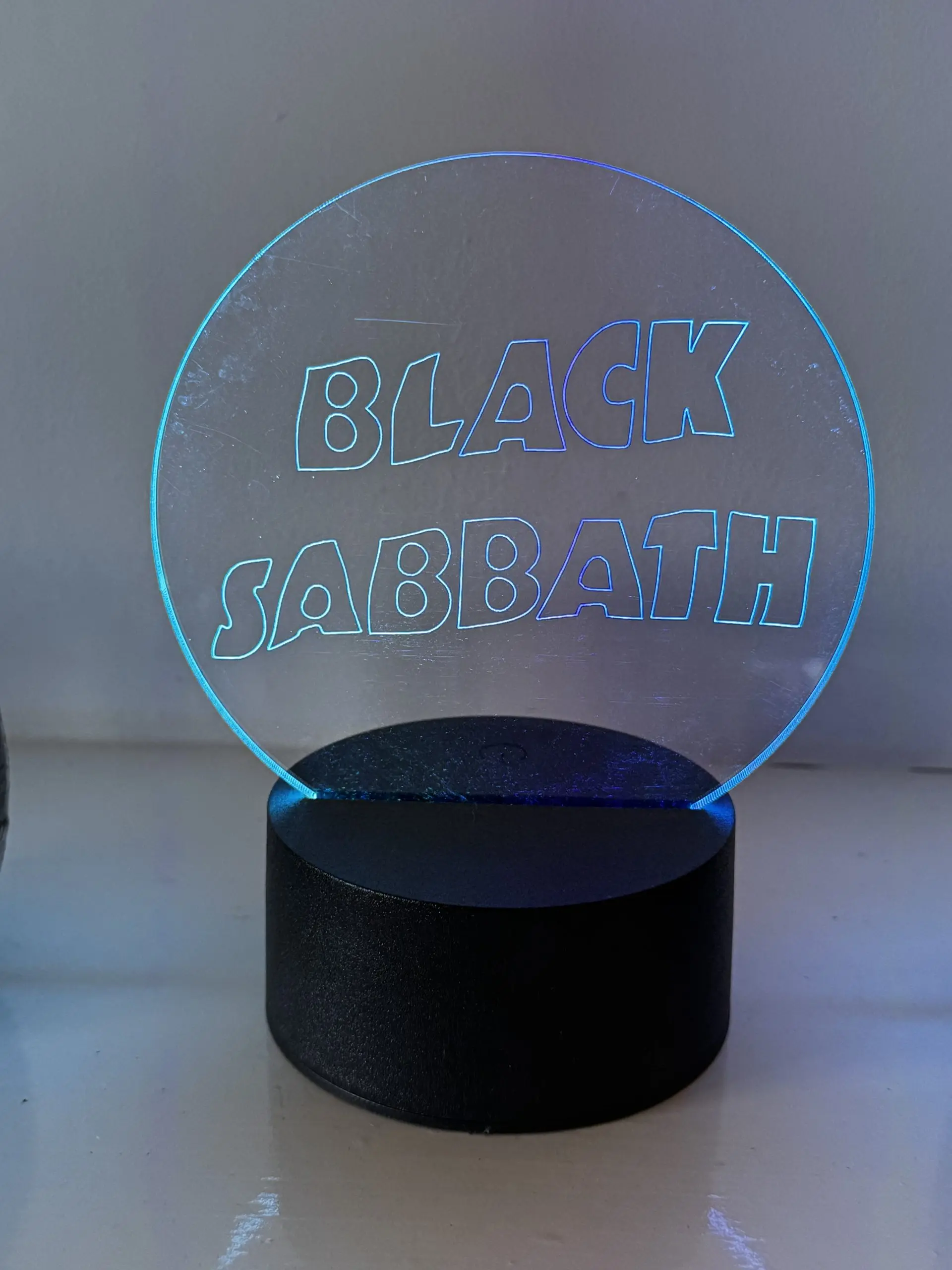 Black Sabbath LED -  Night Light – 16‑Colour Lamp with Remote & USB | Boon Hill Designs - Image 2