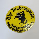 Front view of Highwayman Rock Disco 12 inch two‑layer MDF plaque